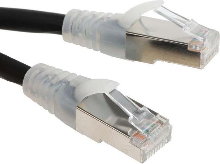 Image du produit RS PRO Câble patch Cat.6 FTP 2m noir (FTP, CAT6, 2 m)