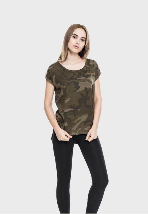 Produktbild Urban Classics Ladies Camo Back Shaped Tee (S)