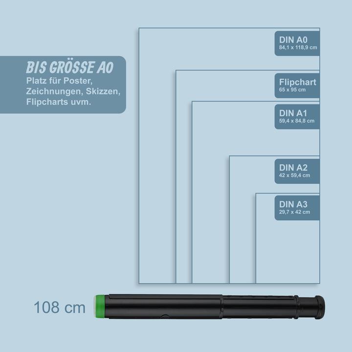 Image du produit Relaxdays GmbH Posterrolle ausziehbar zweifarbig