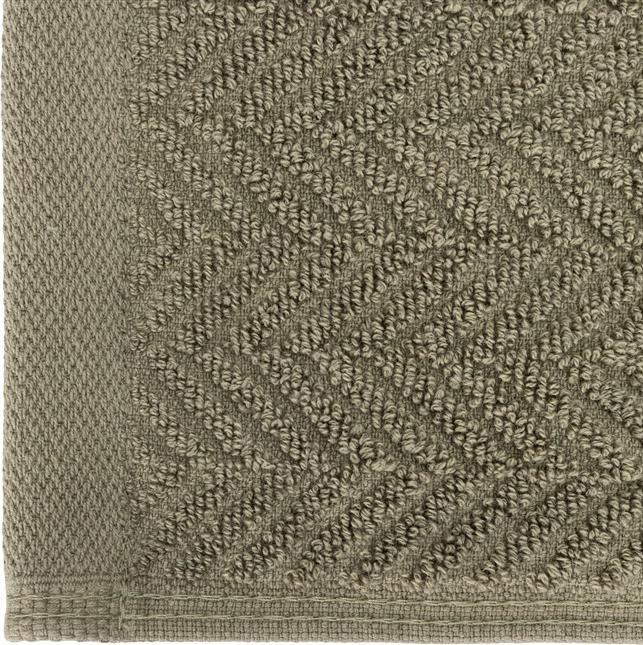 Actual product image Domoletti Towel bathrooms VISBY, olive green, 30 x 50 cm (50 x 30 cm)