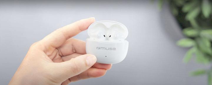 Immagine prodotto Muse | Auricolari True Wireless | M-270 TWS | Bluetooth | Bianco (16 h, Senza fili)