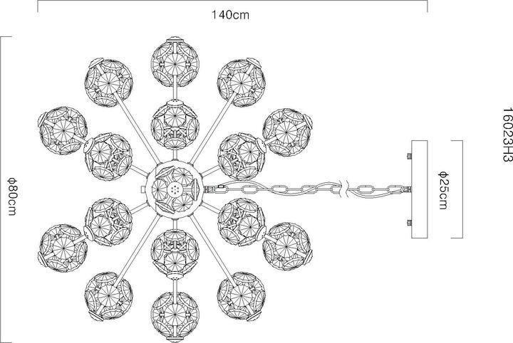 Produktbild Globo Floriella (9820 lm)
