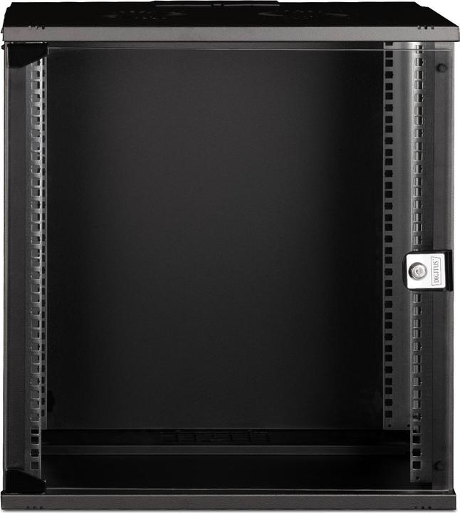Actual product image Digitus 19" 12U wall-mounted housing, SOHO PRO 592 x 540 x 400 mm, black (12 RU, 19 inch rack)