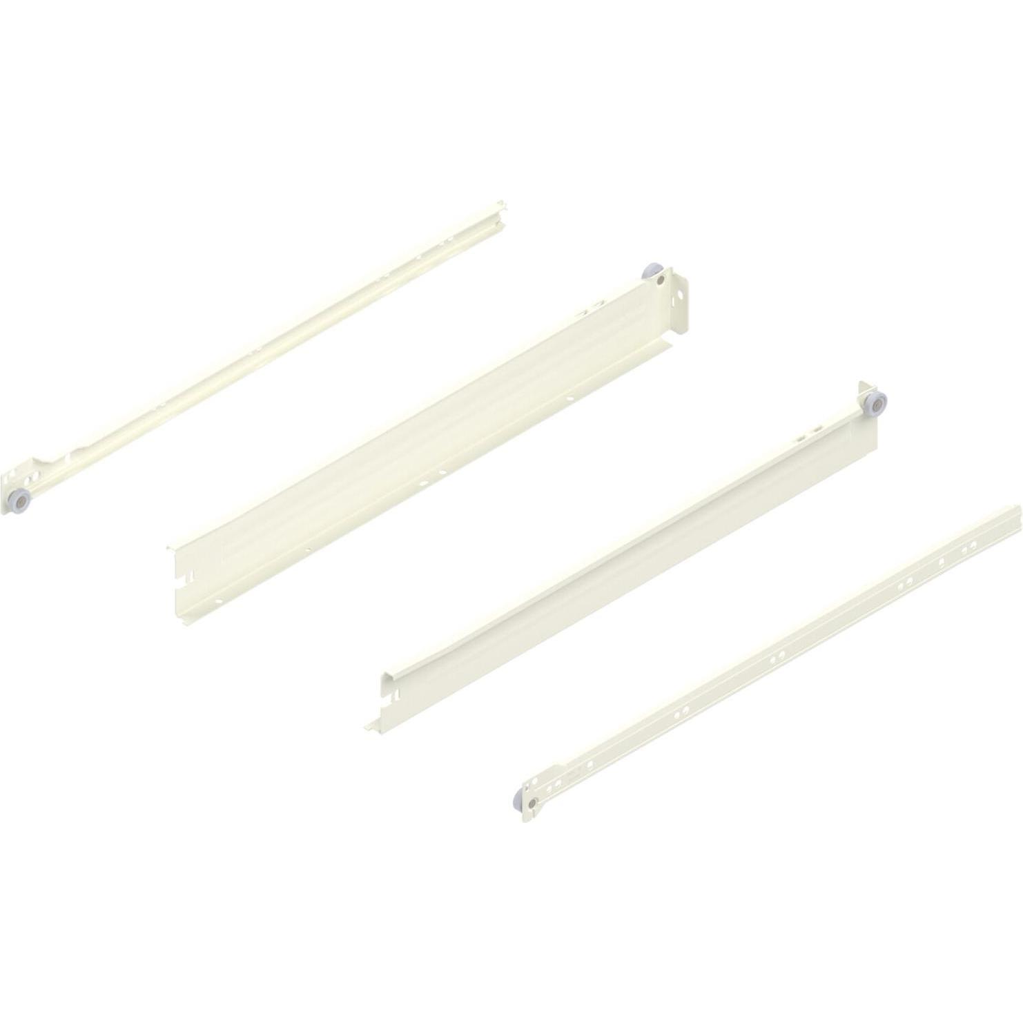 Blum, Schubladenauszüge, METABOX N Zarge 320 Schraubversion, Teilauszug, NL 500, cremeweiss