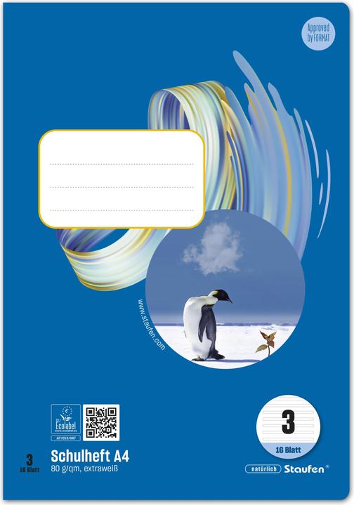 Actual product image Ursus Exercise book 3rd school year (A4, Lined, Soft cover)