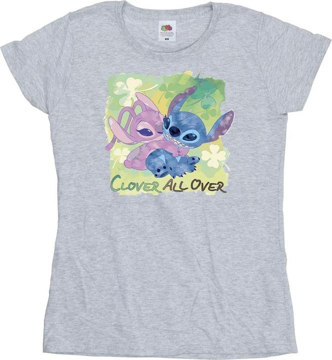 Immagine prodotto Disney Lilo And Stitch St Patrick's Day Clover Maglietta Donna (S)