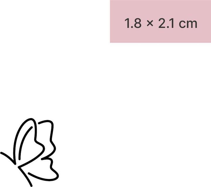 Immagine prodotto minink Tatuaggio temporaneo - Delicata farfalla