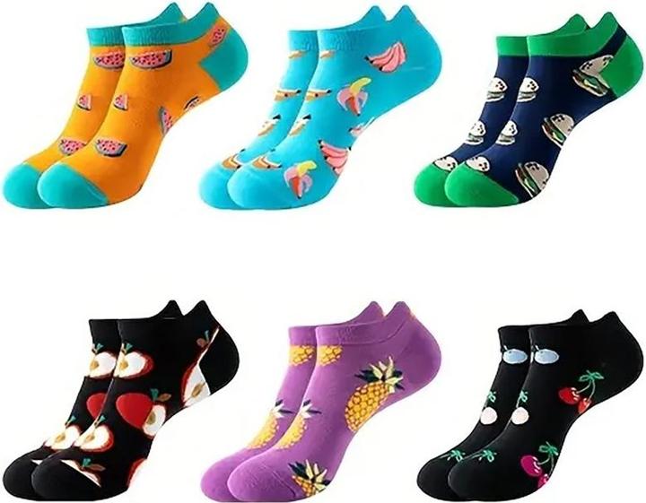 Immagine prodotto ASMI 6 Paar bunte Sneaker-Socken Grösse 36-40 (36 - 40)