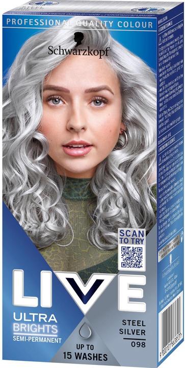 Image du produit Schwarzkopf Live Ultra Brights (98 Acier Argent)