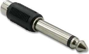 Actual product image Intronics RCA Female to 6.3mm Jack Male Mono Adapter