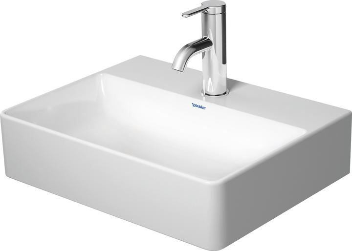 Duravit Hand-rinse basin DURASQUARE o ÜL m HLB 450x350mm 1 tap hole white (350 mm, 450 mm)
