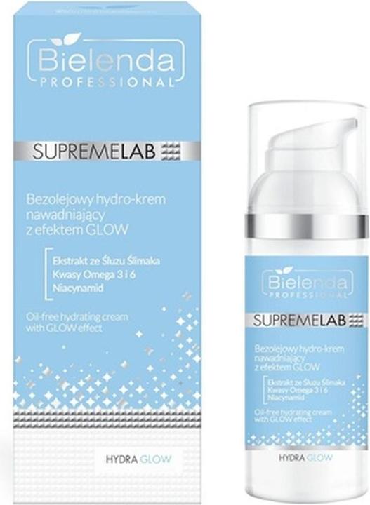 NoName Professionelle Supremelab Hydra Glow Oil-Free Feuchtigkeitscreme mit Glow-Effekt 50ml (50 ml, Gesichtsöl)