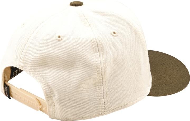 Produktbild Troy Lee Designs Curved Snapback Cap, Stamp, vintage white/olive, one size
