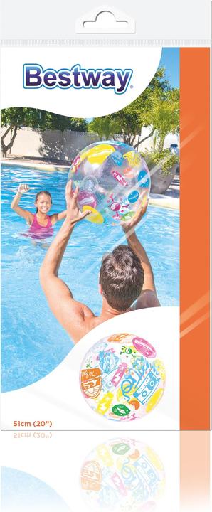 Image du produit Bestway Ballon De Plage Design 51cm
