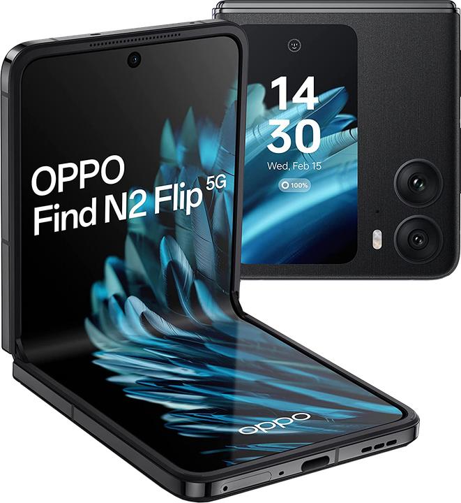 Actual product image Janado Find N2 Flip 5G Dual SIM (256 GB, Black, 6.80", 50 Mpx, Dual SIM, A / Like new)