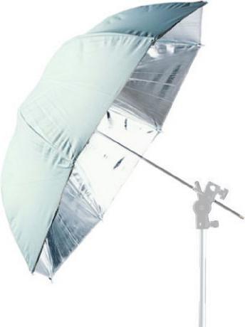 Actual product image Falcon Eyes Jumbo Reflex Umbrella UR-T86S Silver/White 216 cm (Umbrella, 216 cm)