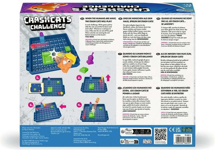 Image du produit Ravensburger ThinkFun Crash Cats Challenge - Logikspiel ab 8 Jahre (Italien, Néerlandais, Espagnol, Portugais, Anglais, Allemand, Français)