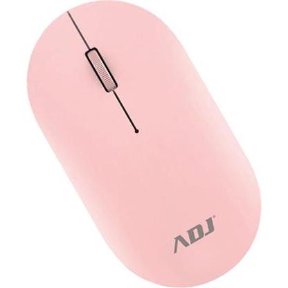 ADJ Mouse Wirless Ottico 3d Egg Pink 1000 Dpi 3 Tasti Plug&Play (Senza fili), Mouse, Pink