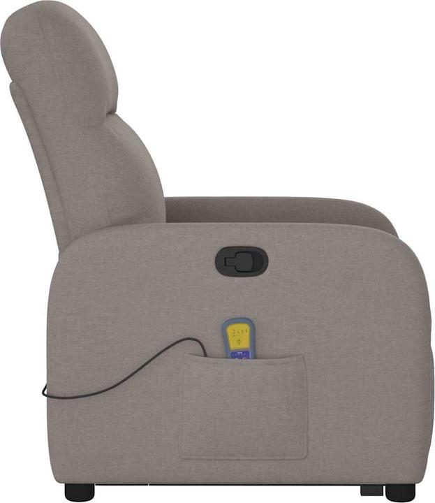 Actual product image VidaXL Massage chair with stand-up aid Taupe fabric