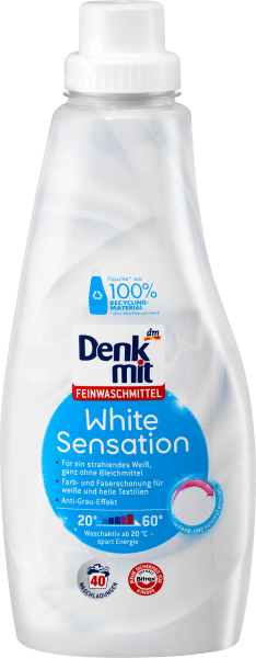 Actual product image dm Denkmit White Sensation (40 Washing cycles, Liquid)