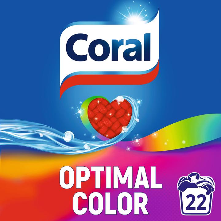 Produktbild Coral Pulv Opt Color 22Wl (22 Waschgänge, Waschpulver)