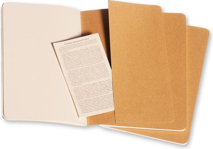Produktbild Moleskine Cahier Large 3er-Set (130 x 210 mm, Blanko, Harter Einband)
