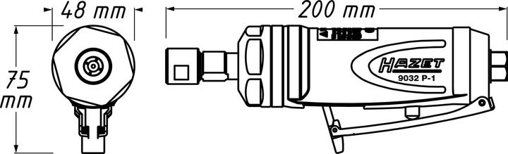 Produktbild HAZET Stabschleifer (Geradschleifer, 700 W)