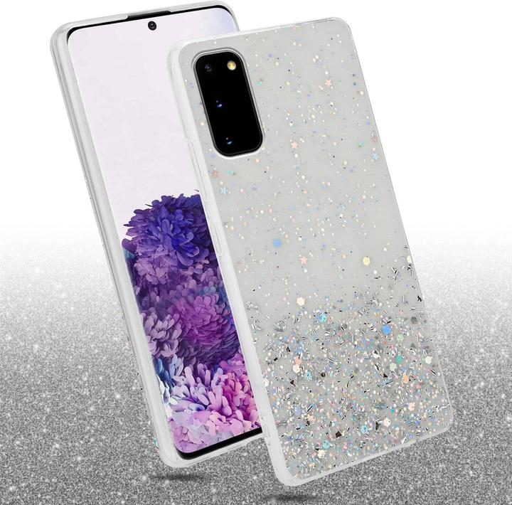 Actual product image Cadorabo TPU cover sparkling glitter (Samsung Galaxy S20)