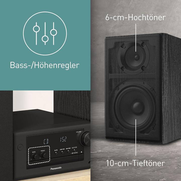 Immagine prodotto Panasonic SC-PM704 (Bluetooth, Lettore CD, 2x 40 W)