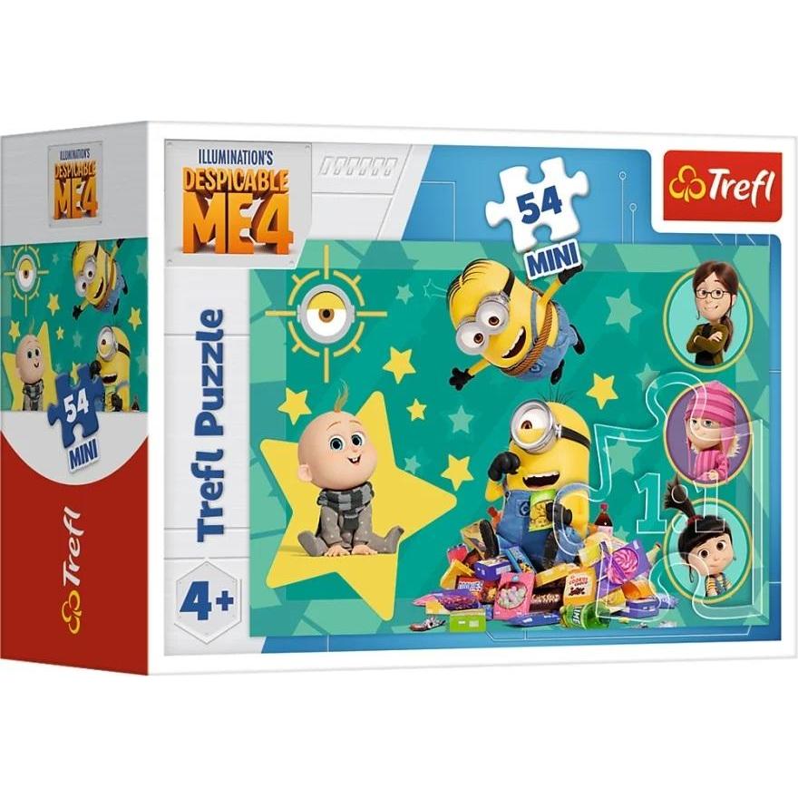 Trefl Multicolore Puzzle 54 Mini – Mit Minions Macht Es Spass! 1 (54 Pezzi)