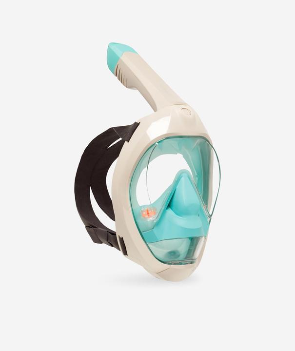 Subea Schnorchelmaske Tauchen Damen/Herren - Easybreath 900 beige/grün
