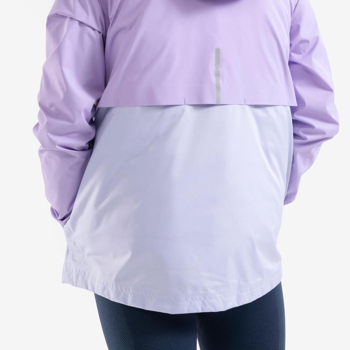 Actual product image Kiprun Children's running jacket 3-in-1 waterproof removable inner jacket - purple (122)