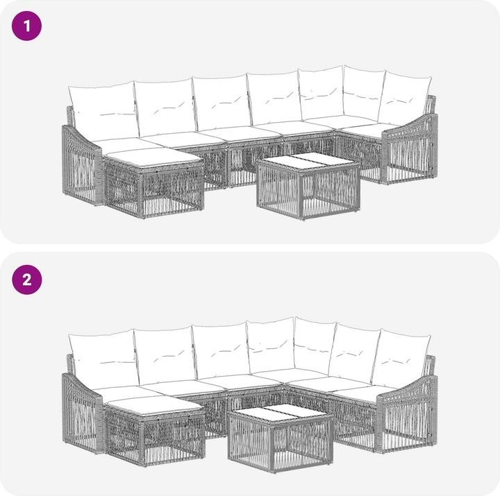Produktbild vidaXL Outdoor-Sofa