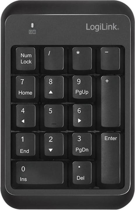 Actual product image LogiLink Keypad Bluetooth, with 17 keys, V5.1, black (Numeric keypad, Wireless)