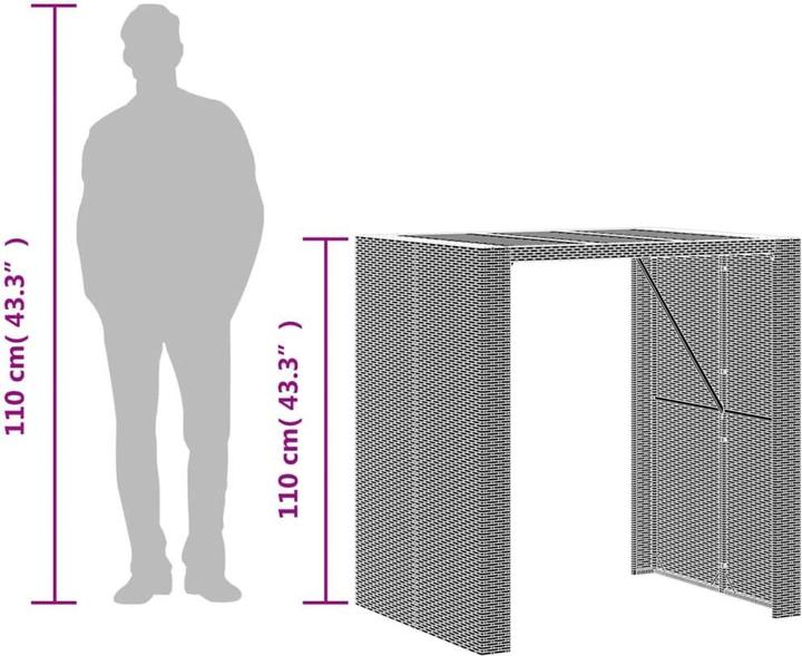 Produktbild vidaXL Garten-Bartisch