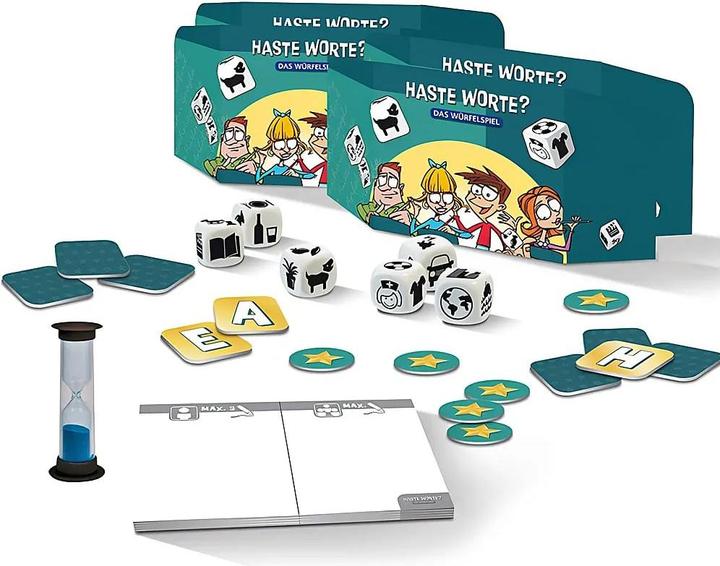 Immagine prodotto Hai parole? - Il gioco dei dadi (Tedesco, 2 - 6 Giocatori)