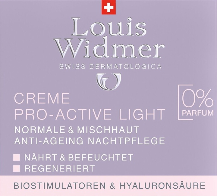 Produktbild Louis Widmer Creme Pro-Active Light unparfümiert (50 ml)