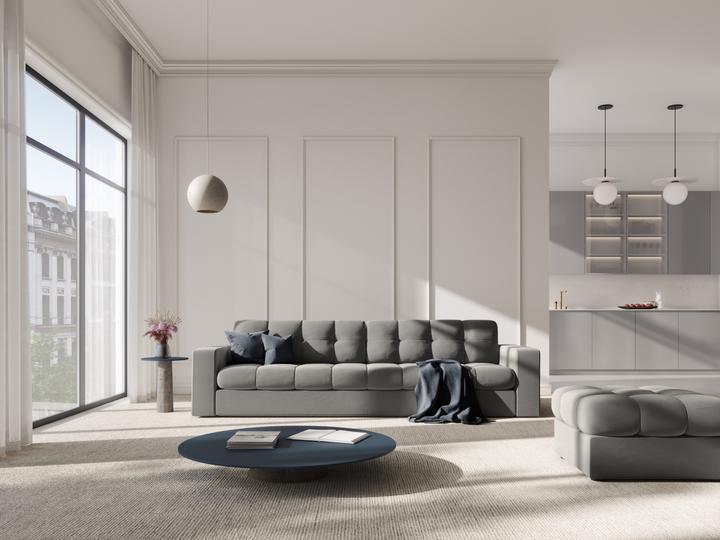 Image du produit CXL by Christian Lacroix Canapé Velours, "Yohan", 4 Places, 227x90x72 Fabriqué en Europe (4 places)