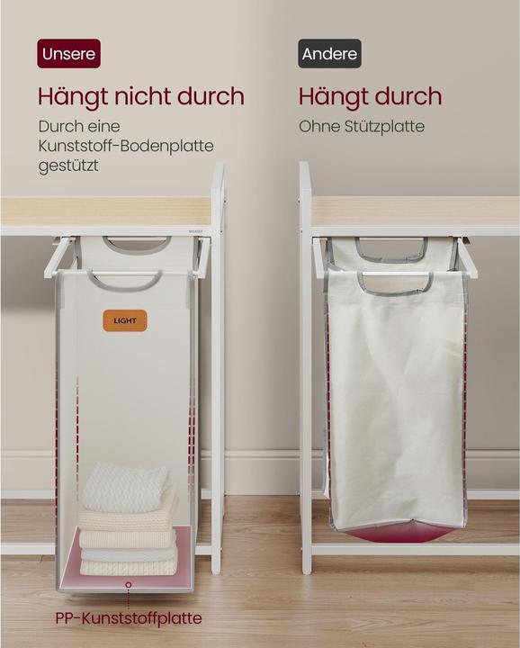 Produktbild Vasagle Wäschekorb mit 4 Körben (150 l)