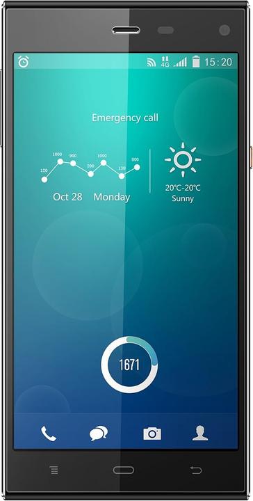 Immagine prodotto Phicomm Passion Smartphone Unlocked (5 Inch Octa-Core, 32GB, Android 4.4 LTE) Black (32 GB, Nero, 5", 4G)