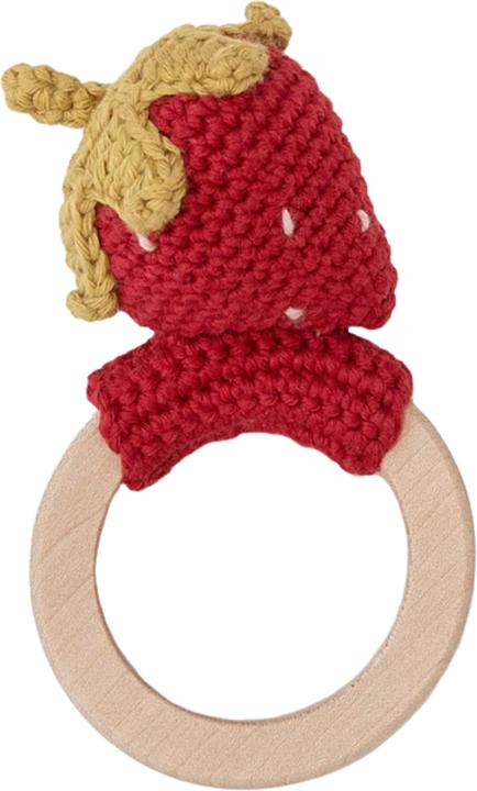 Actual product image Patti Oslo Teething ring Strawberry (0 Months)