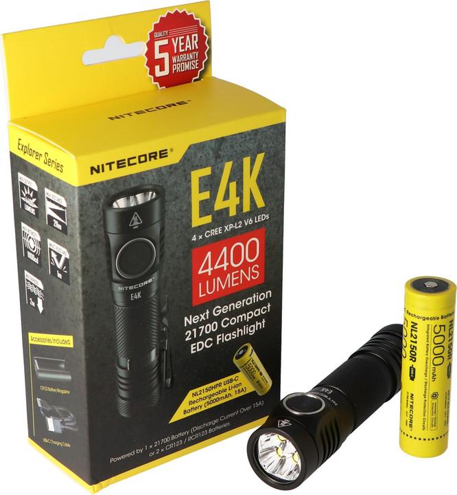 Image du produit Nitecore E4K - 4400 Lumen (11.75 cm, 4400 lm)