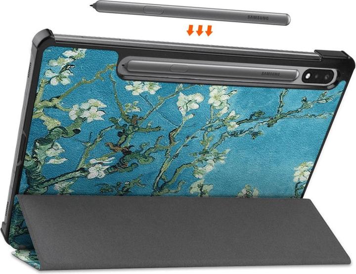 Produktbild Cover-Discount Galaxy Tab S9 - Tri-fold Smart Case Blüten (Samsung Galaxy Tab S9)