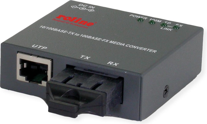 Image du produit Roline Convertisseur de média compact, SC 10/100TX vers 100FX