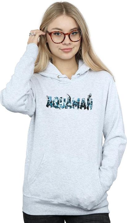 Image du produit - Sweat à capuche AQUAMAN TEXT LOGO - Femme (XL)