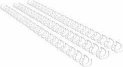 Produktbild GBC Binderücken Draht, 8 mm, 21 Ringe, weiss
