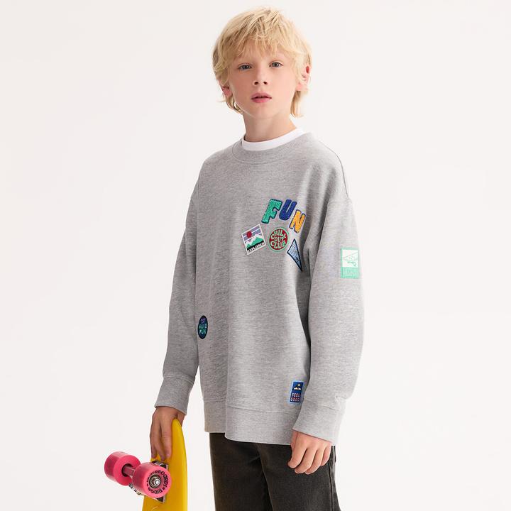 Produktbild La Redoute Collections Oversize-Rundhals-Sweatshirt mit Badges (152)