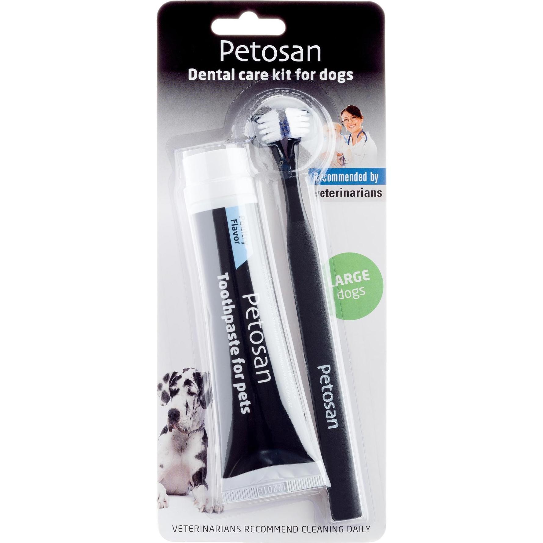 Petosan Zahnreinigung Dental Kit Zahnpasta & Bürste, L (Hund, 748.13 ml), Tierpflegemittel