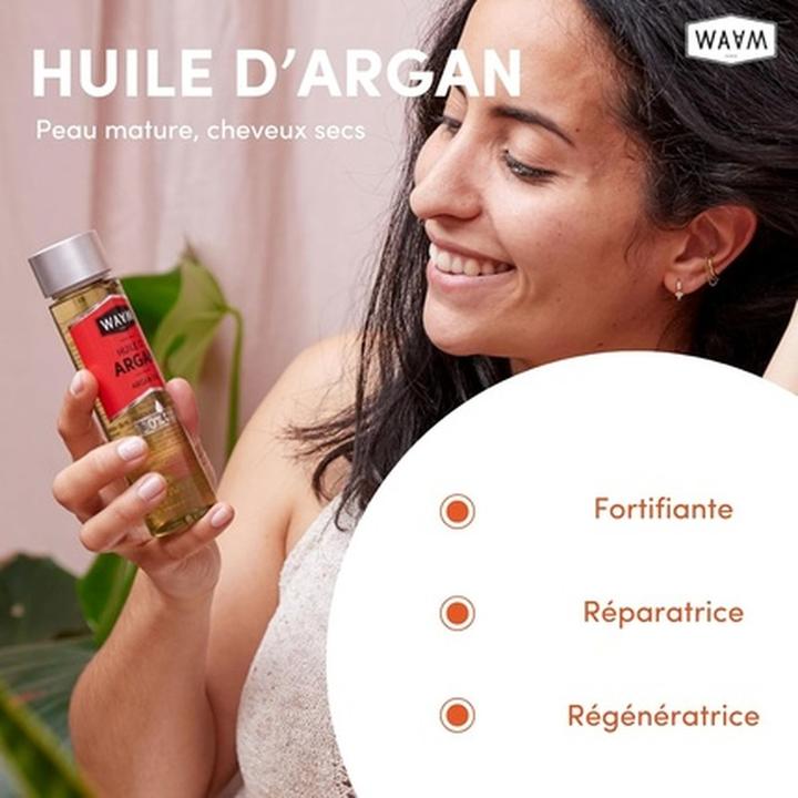 Image du produit Waam Huile d'argan 100% pure et naturelle - Première pression à froid