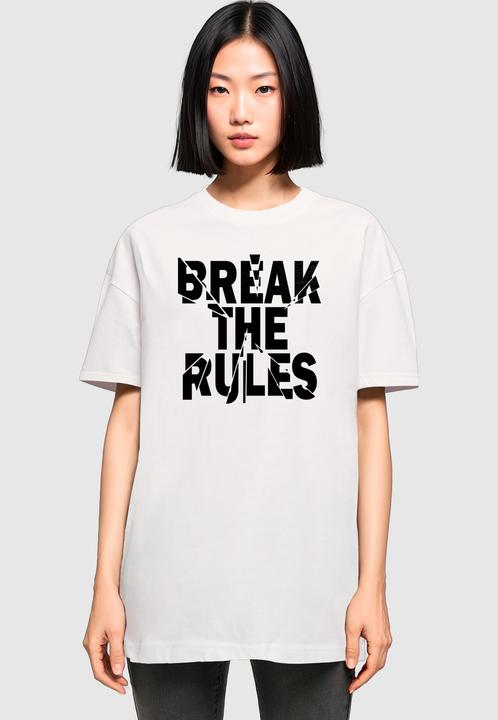 Produktbild Merchcode Ladies Break The Rules 2 Oversized Boyfriend Tee - 118485 (3XL)